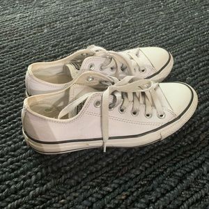 White Leather Converse